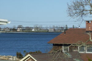 A view of the water from across the street.