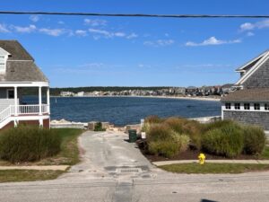 A view of the water from across the street.